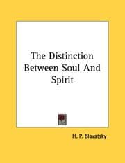Tapa de The Distinction Between Soul And Spirit