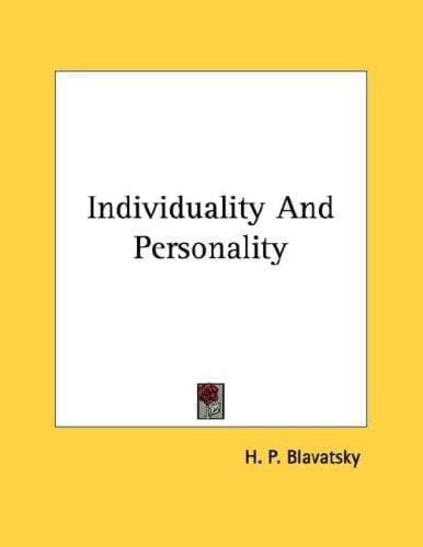 Tapa de Individuality And Personality