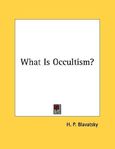 Tapa de What Is Occultism?