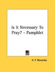 Tapa de Is It Necessary To Pray? - Pamphlet
