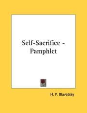 Tapa de Self-Sacrifice - Pamphlet