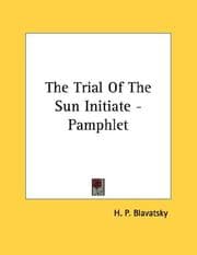 Tapa de The Trial Of The Sun Initiate - Pamphlet