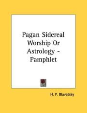 Tapa de Pagan Sidereal Worship Or Astrology - Pamphlet