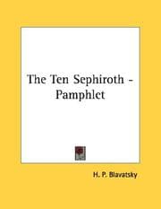 Tapa de The Ten Sephiroth - Pamphlet