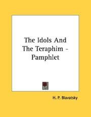 Tapa de The Idols And The Teraphim - Pamphlet