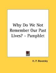 Tapa de Why Do We Not Remember Our Past Lives? - Pamphlet