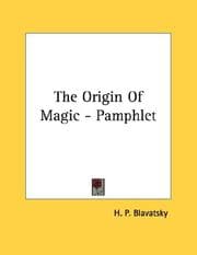 Tapa de The Origin Of Magic - Pamphlet