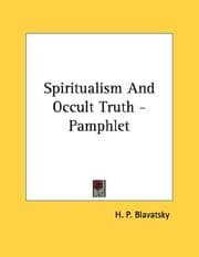 Tapa de Spiritualism And Occult Truth - Pamphlet