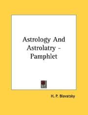 Tapa de Astrology And Astrolatry - Pamphlet
