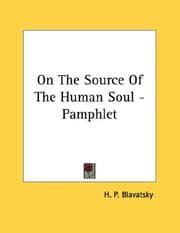 Tapa de On The Source Of The Human Soul - Pamphlet