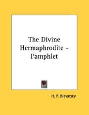 Tapa de The Divine Hermaphrodite - Pamphlet