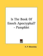 Tapa de Is The Book Of Enoch Apocryphal? - Pamphlet