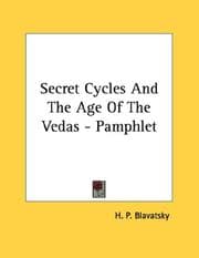 Tapa de Secret Cycles And The Age Of The Vedas - Pamphlet
