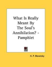 Tapa de What Is Really Meant By The Soul's Annihilation? - Pamphlet