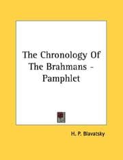 Tapa de The Chronology Of The Brahmans - Pamphlet