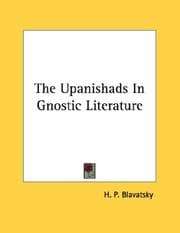Tapa de The Upanishads In Gnostic Literature