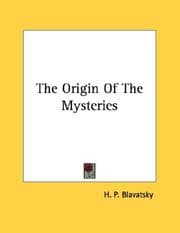 Tapa de The Origin Of The Mysteries