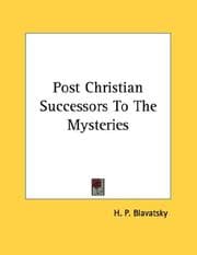 Tapa de Post Christian Successors To The Mysteries