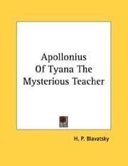 Tapa de Apollonius Of Tyana The Mysterious Teacher