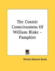 Tapa de The Cosmic Consciousness Of William Blake - Pamphlet