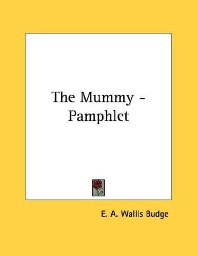 Tapa de The Mummy - Pamphlet