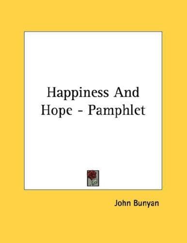 Tapa de Happiness And Hope - Pamphlet