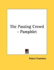 Tapa de The Passing Crowd - Pamphlet