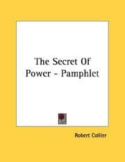 Tapa de The Secret Of Power - Pamphlet