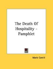 Tapa de The Death Of Hospitality - Pamphlet