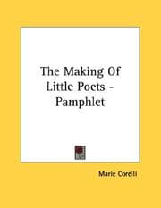 Tapa de The Making Of Little Poets - Pamphlet