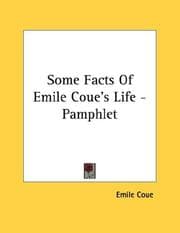 Tapa de Some Facts Of Emile Coue's Life - Pamphlet
