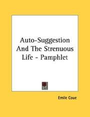 Tapa de Auto-Suggestion And The Strenuous Life - Pamphlet