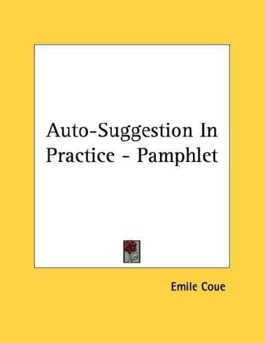 Tapa de Auto-Suggestion In Practice - Pamphlet