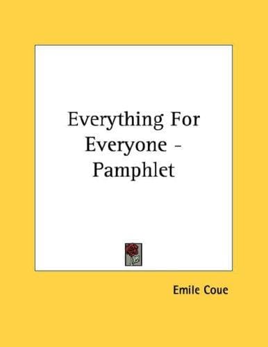 Tapa de Everything For Everyone - Pamphlet