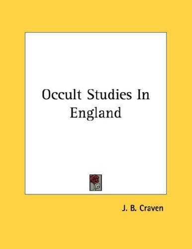 Tapa de Occult Studies In England