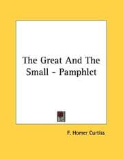 Tapa de The Great And The Small - Pamphlet