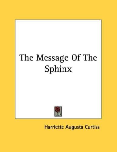 Tapa de The Message Of The Sphinx