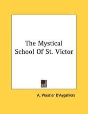 Tapa de The Mystical School Of St. Victor