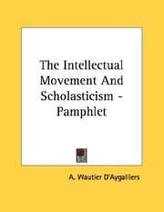 Tapa de The Intellectual Movement And Scholasticism - Pamphlet