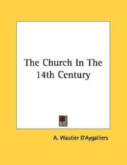 Tapa de The Church In The 14th Century