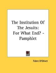 Tapa de The Institution Of The Jesuits
