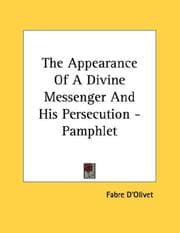 Tapa de The Appearance Of A Divine Messenger And His Persecution - Pamphlet