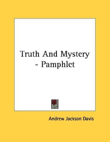 Tapa de Truth And Mystery - Pamphlet
