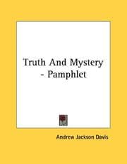 Tapa de Truth And Mystery - Pamphlet