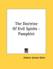 Tapa de The Doctrine Of Evil Spirits - Pamphlet