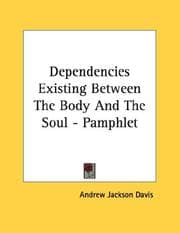 Tapa de Dependencies Existing Between The Body And The Soul - Pamphlet