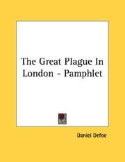 Tapa de The Great Plague In London - Pamphlet