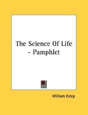 Tapa de The Science Of Life - Pamphlet