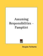 Tapa de Assuming Responsibilities - Pamphlet