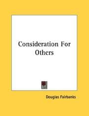Tapa de Consideration For Others